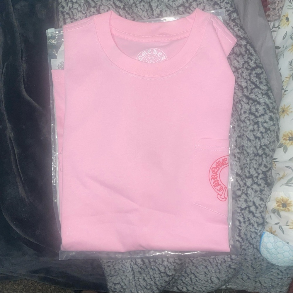 Chrome Hearts Pink Graphic T Shirt